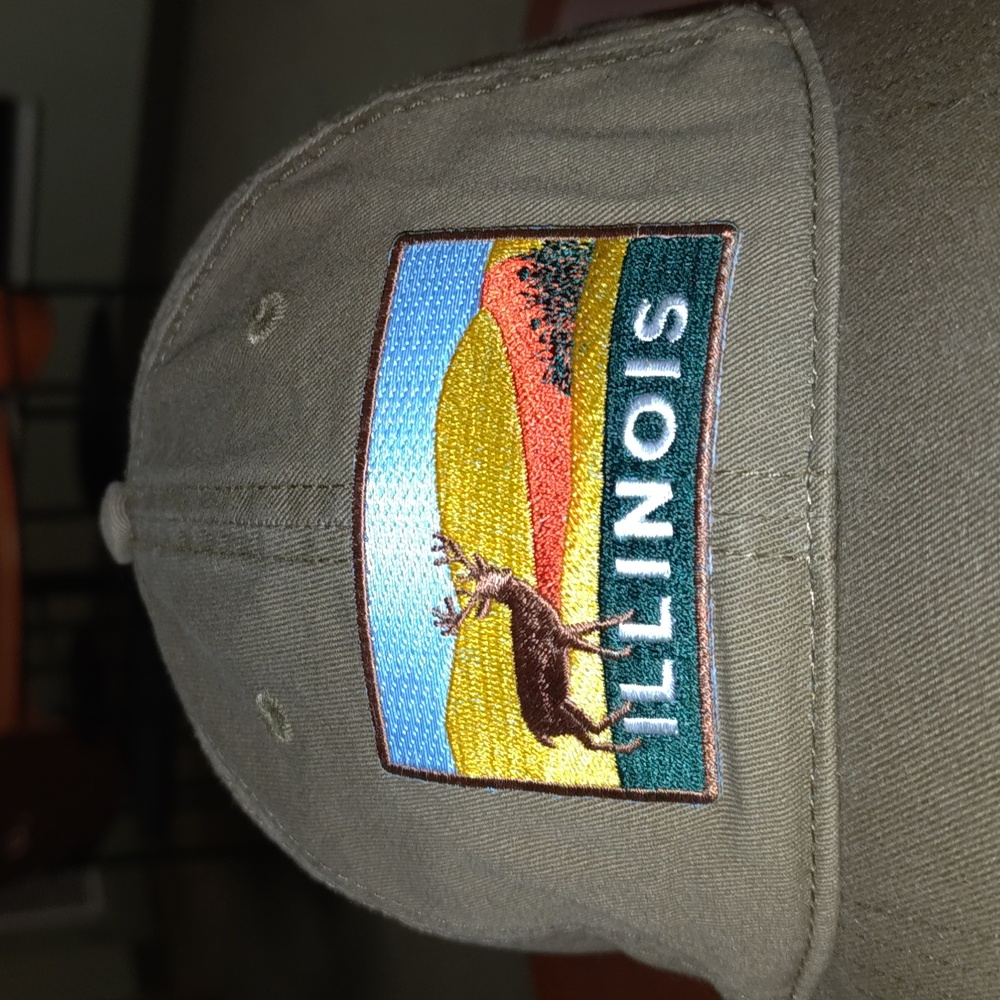 Illinois Stitched Patch Logo Embroidered Strapbac… - image 3